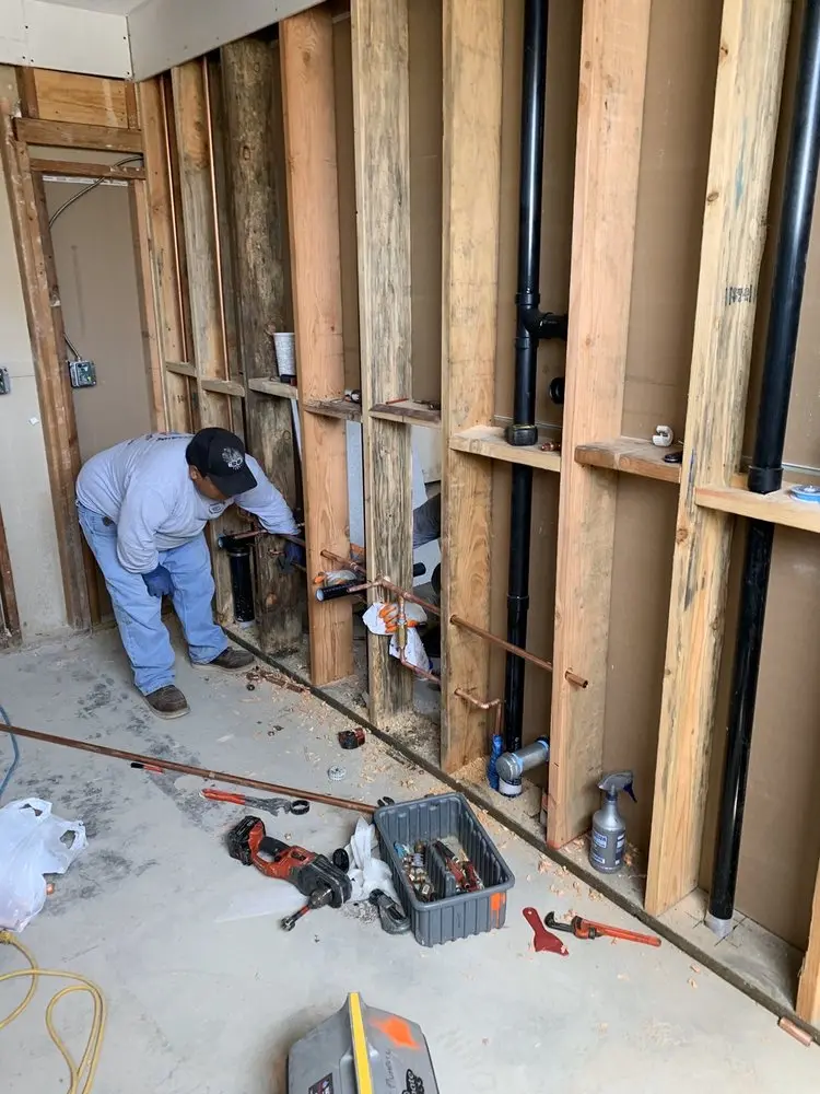 Commercial rough-in plumbing for Water Heater Replacement in Poston